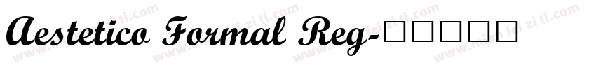 Aestetico Formal Reg字体转换